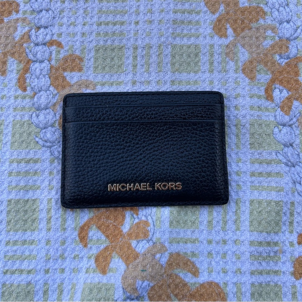 Michael Kors Black Leather Card Holder